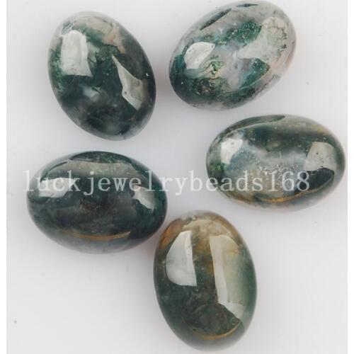 Free Shipping Women Fashion Jewelry 5pcs Wholesale 13x18mm Grass Carnelian Oval Beads Cabochon CAB C3275