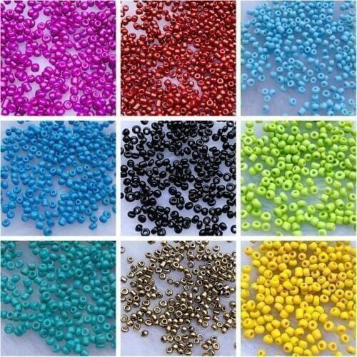 DIY 75grams/lot Round Hole Czech Glass Seed Beads Crystal Beads For Jewelry Making Kids DIY -Q02*5