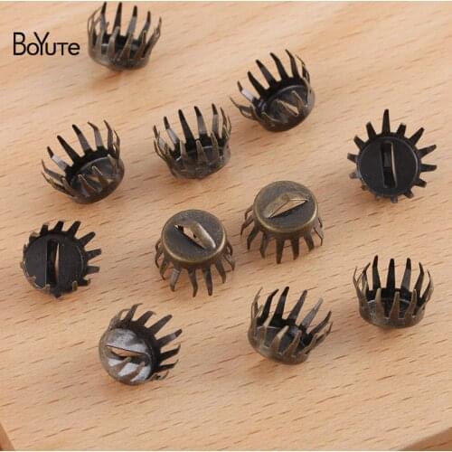 BoYuTe (100 Pieces/Lot) 9MM Metal Brass Diy Connector Clasp Handmade Jewelry Making Materials