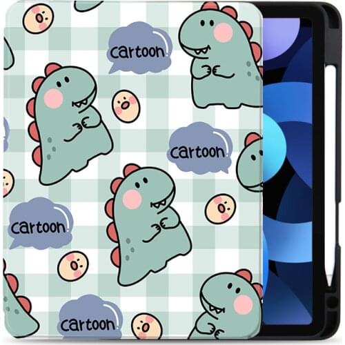 Case for iPad Air 4 Cartoon Dinosaur Shell for iPad Pro 11 2018 with Pencil Case iPad Pro 12.9 Cover Planet 2020 2021 iPad 11