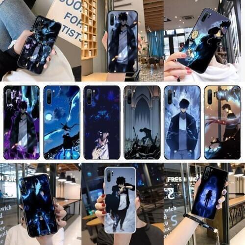Anime Solo Leveling Black Cell Phone Case For Huawei honor Mate P10 20 30 40 Pro 10i 7 8 a x Lite nova 5t