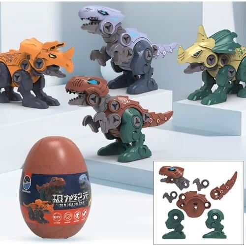 Childrens Dinosaur Construction Boy Toy Set Educational Designer Montessori Model Disassembly Assembly Puzzle Toys for Kid