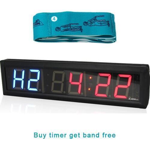 Ganxin 2.3'' Gym Crossfit Timer LED Interval Timer Training And Rest Time Alternate Countdown Stopwatch