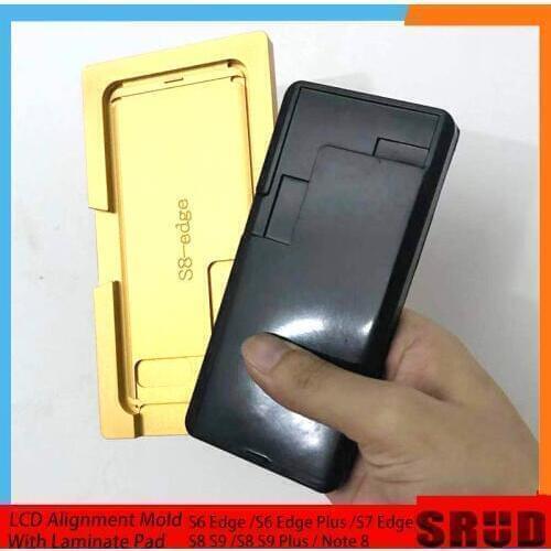 Curved LCD Outer Glass Alignment Mold For Samsung Galaxy S6 S7 S8 S9 S10 Edge Plus LCD Laminate Mould With Mat Repairs