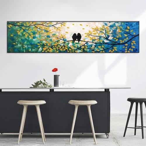 Animal Oil on Canvas Painting Art Wall Bird Landscape The Wall Art Posters and Prints Wall Art Pictures for Living Room No Frame