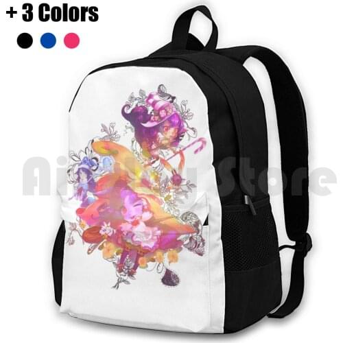 Kawaii Lulu Outdoor Hiking Backpack Waterproof Camping Travel Lulu Support Mid Top Game Gaming Girls Kawaii Magic Riot Games