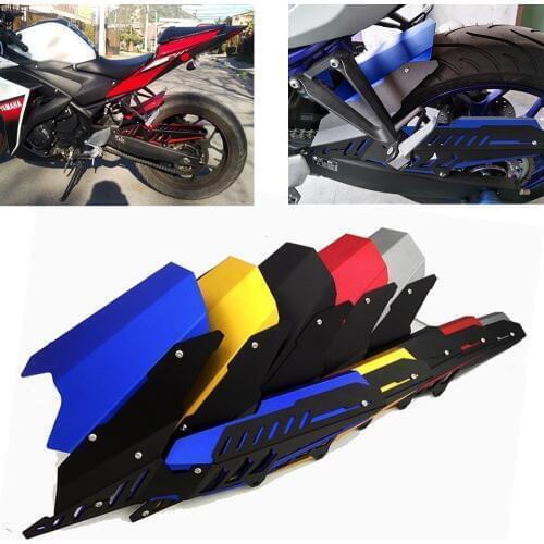 Motorcycle CNC Rear Fender Set Refit Plate Mudguard & Chain Guard Cover Kit For Yamaha YZF R3 MT-03 MT-25 2015-19 R25 2013-2019
