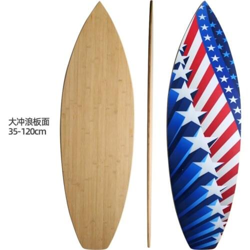 Round bottom 35-120 bamboo fiber scratch-resistant pattern surfboard surface Customized large-size skateboard surface