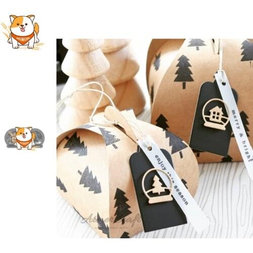 House Tree Circle Metal Cutting Dies Scrapbooking Stencil DIY Decorative Embossing Craft Die Cuts Card Making New Dies For 2019