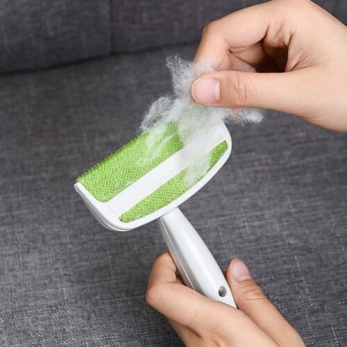Mini Clothes Fur Remover 2 Heads Pet Hair Sofa Dust Brush Cleaning Tools C1