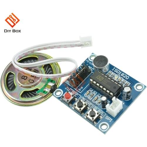 ISD1820 Recording Recorder Module Voice Module the Voice Board Telediphone Module Board with Microphones + Mic Audio Loudspeaker
