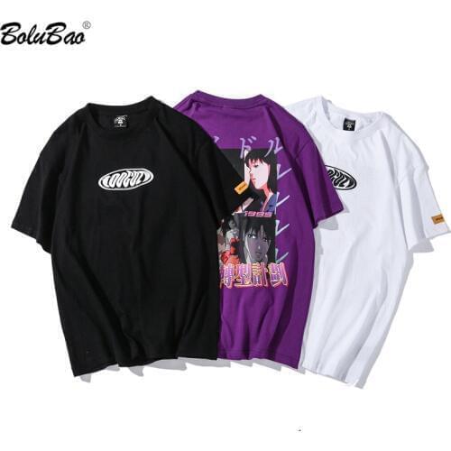 BOLUBAO Fashion Brand Hip Hop Men T-Shirts Printing Summer Mens T Shirt Casual Street Clothing Men Tee Shirts Tops