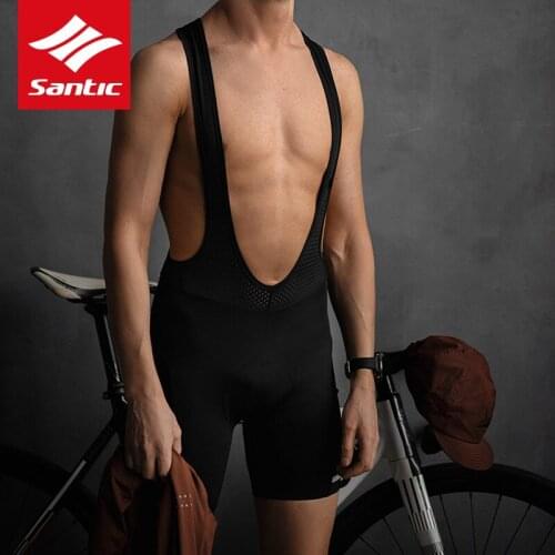 SANTIC Men Cycling Shorts Cool Padded Biker Shorts Cycling MTB Shorts Summer Road Ciclismo Race Bicycle Bottom