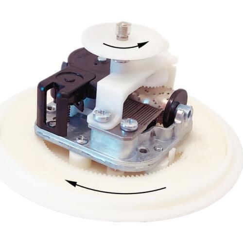 DIY music box mechanism with rotating plate and base in contrary direction mechanism Christmas gifts unusual gift