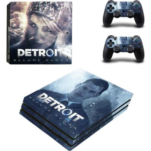 Detroit Become Human PS4 Pro Stickers Play station 4 Skin Sticker Decal For PlayStation 4 PS4 Pro Console & Controller Skins