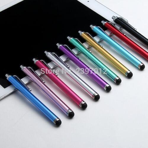 Wholesale 2000pcs Capacitive screen Metal stylus touch pen with clip for iphone 8 7 6 6plus /ipad/mini iPad/iPod touch