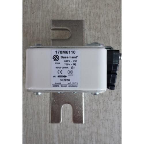 Bussmann dc fuse 170M6110 630A 700V power hrc fuse link for short circuit protection