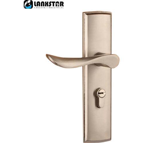 Simple Design Alloy Interior Room Mechanical Lock Handles Indoor Split Handle Locks