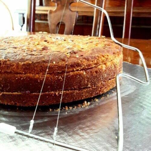 Adjustable Durable Stainless Steel Bread Slicer Cake Cutter Splitter Baking Layered Kitchen Tool Easy To Use