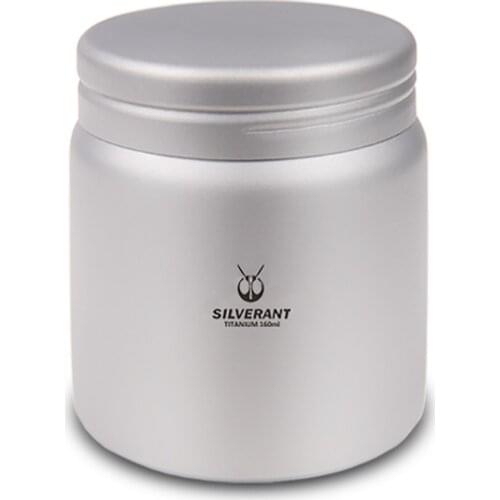 SilverAnt pure titanium tea tank metal tea storage tank ultra light portable outdoor tourism camping car metal tea tank