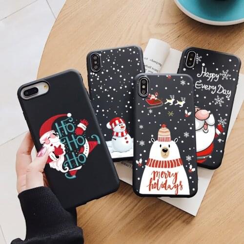 Christmas Cover For Samsung Galaxy S10 S9 S8 Note 20 S20 FE Ultra 10 Plus Pro Lite 8 9 5 S7 Edge S10e J6 2018 J5 J7 Cartoon Case