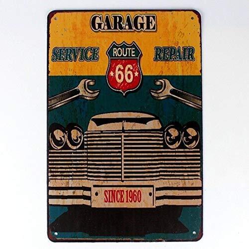 Signo de garaje de Metal, servicio para de Ruta 66, Bar, Pub, hogar, Vintage, cartel de chapa Retro de 8x12 pulgadas