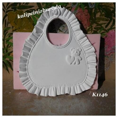 The Teddy Bears Bib silicone mold