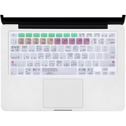 For Macbook Pro Retina Air 13 15 17 For A1278 Ableton Live 9 Suite Letter Shortcut Hotkeys Silicone Keyboard Skin Cover Design