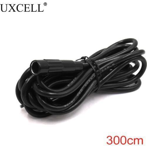 UXCELL 300cm Black Male to Female FM Radio Antenna Cord Extension Cable for Car Vehicle