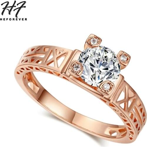 Unique Eiffel Tower Design Rings for Women Sliver Color Romantic Zirconia Crystal Finger Rings R139 R336 Xmas Gift