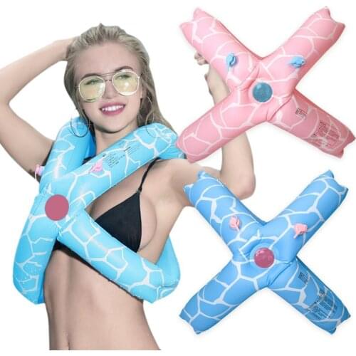 Adults Inflatable Swim Floating Arm Ring Swim Learning Supplies PVC Summer Pool Toys Float Circle Kids Life Vest Swimming Laps