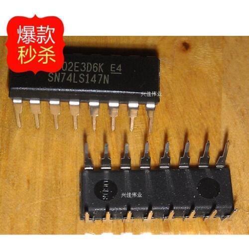 10PCS The new line SN74LS147N 10 -4 -3 wire and 8-wire priority encoder DIP package