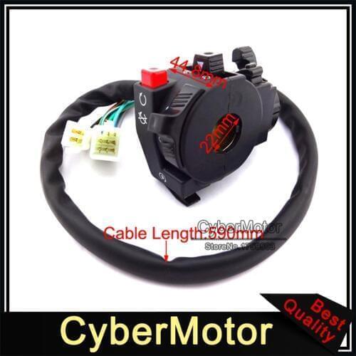 12 Wire 5 Function Handle Control Switch Assembly With Choke Lever For 110cc 125cc 150cc 200cc 250cc Chinese Quad ATV