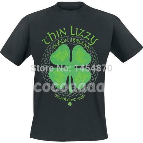 21 kinds Clover Thin Lizzy Rock Brand men women shirt 3D fitness Punk heavy Metal 100%Cotton tee Streetwear camisetas skateboard