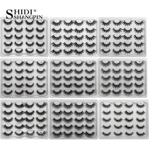 SHIDISHANGPIN 3/10 pairs lashes False Eyelashes Mink Eyelashes Lashes Natural Dramatic Volume Eyelashes Extension Fake Lashes