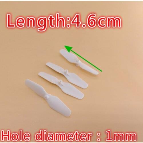 4pcs 46mm 4.6cm Props Mini Propellers Blades Props For 1mm Shaft X21 X22 X23 R/C Spare Parts Access Small Quadcopter Drone
