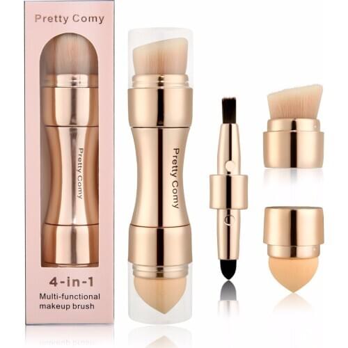 4 In 1 Makeup Brushes Foundation Eyebrow Shadow Eyeliner Blush Powder Brush Cosmetic Concealer Professional Maquiagem
