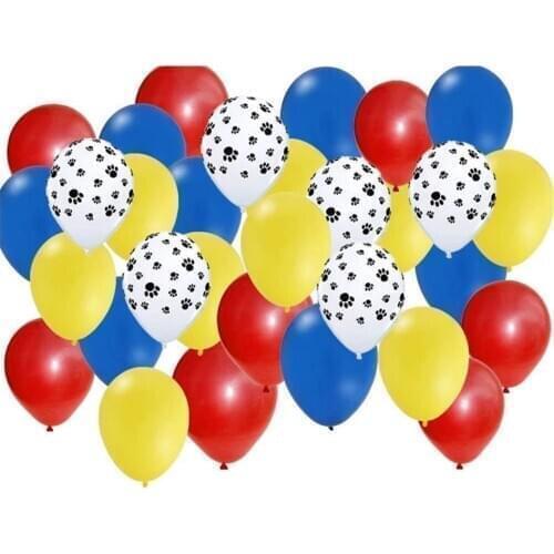 40pcs Mix 2.3g Pets Dog Paw Latex Balloons Animal Theme Party Decor Kids Classic Toys Globos Helium Air Inflatable Balls Supply