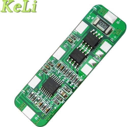 4A-5A PCB BMS Protection Board for 4 Packs 18650 Li-ion lithium Battery Cell