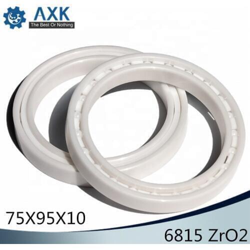 6815 Full Ceramic Bearing ( 1 PC ) 75*95*10 mm ZrO2 Material 6815CE All Zirconia Ceramic 6815 Ball Bearings