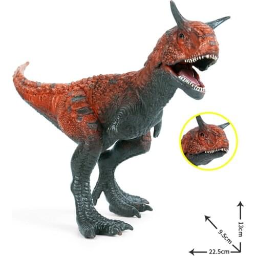 9 Inch North America Carnotaurus Dinosaur Figurine PVC Figures Toys Dinosaur Model Action Figures Kids Boy Gifts Home Decoration