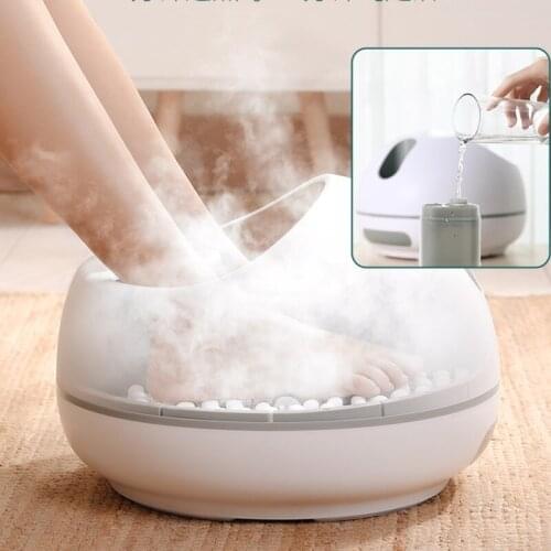 Fast heating steam foot bath no-soaking water massage household footbath