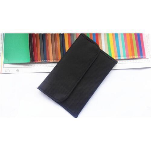 New flannel Mesh texture Bags RF Signal Blocker Anti-Radiation Shield Case Pouch 17.5x12cm for iPhone Samsung Huawei Xiaomi