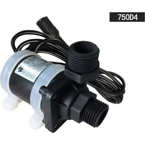 JT-750D Micro Submersible Water Booster Pump DC 12V/24V D4/D5 Interface Low Noise for Solar Water Heater