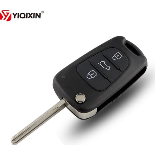 YIQIXIN 3 Buttons Flip Folding Remote Car Key Shell Case For Kia Cerato Sportage K2 K3 K5 For Hyundai I30 IX35 Key Shell