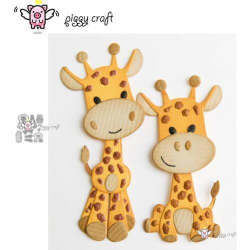 Piggy Craft metal cutting dies cut die mold New Giraffe decoration Scrapbook paper craft knife mould blade punch stencils dies