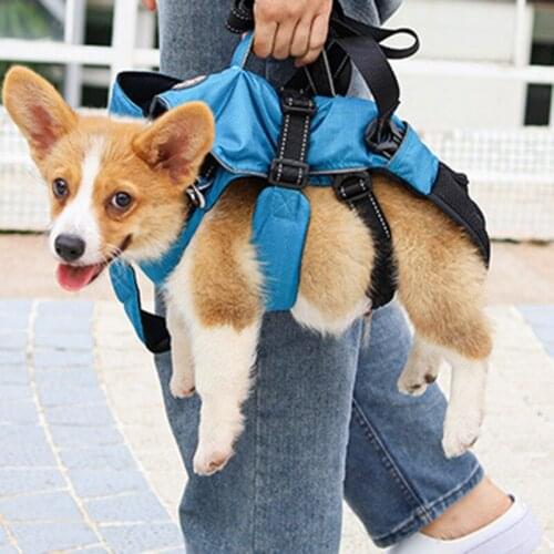 Multifunctional Pet Dog Cat Carrier Backpack Adjustable Breathable Shoulder Hand Bag Detachable Pet Dog Harness Pet Supplies