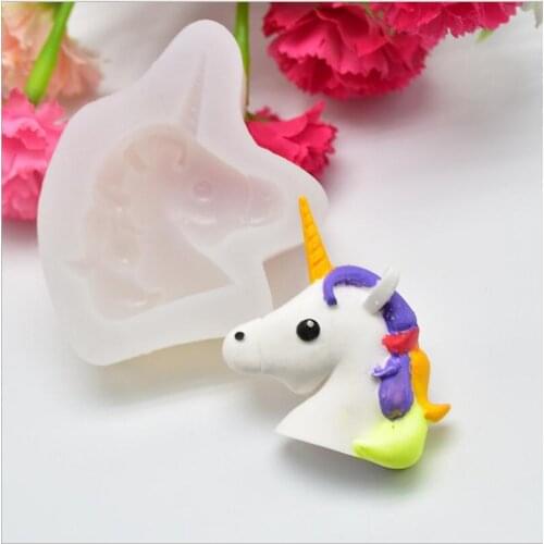 New unicorn shaped silicone molds Aromatic plaster mold decoration mould Craft resin molds for jewelry