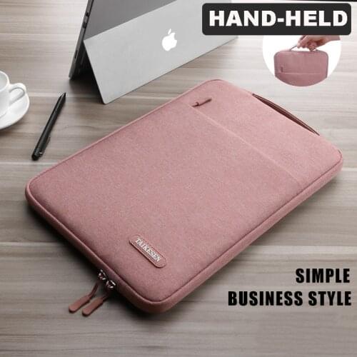 New Laptop Bag Notebook Case Sleeve 10 13.3 14 15.6 16 Inch Pink Grey Carrying Bag Laptop Sleeves for Mac Book Pro Air Ipad Dell