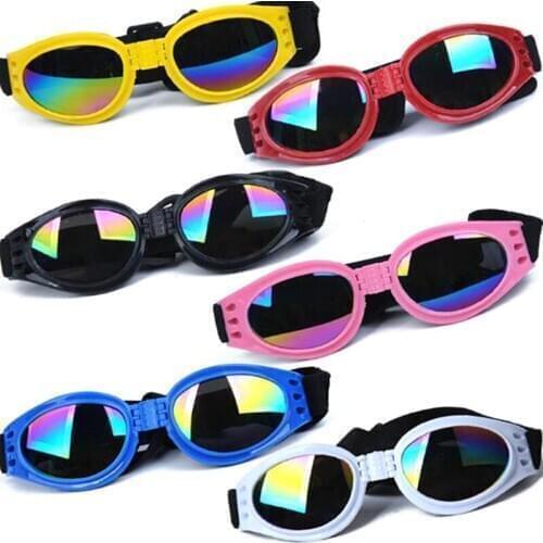 6Colors Foldable Pet Dog Glasses Small and Medium Dog pet glasses Pet Eyewear Waterproof Dog Protection Goggles UV Sunglasses